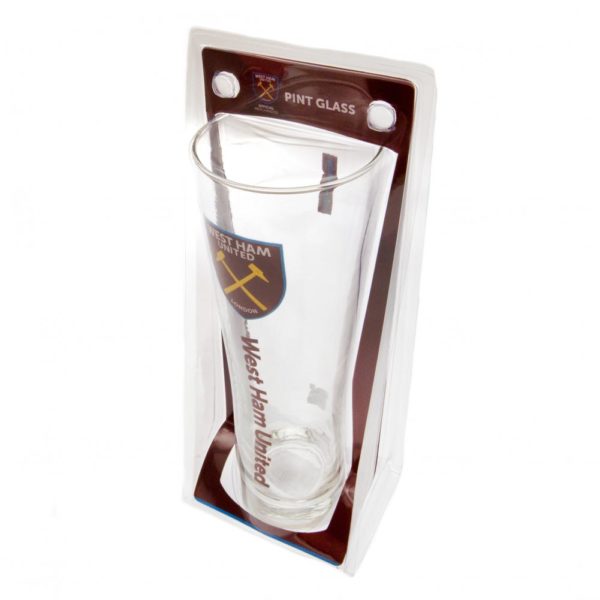 West Ham United Tall Beer Glass