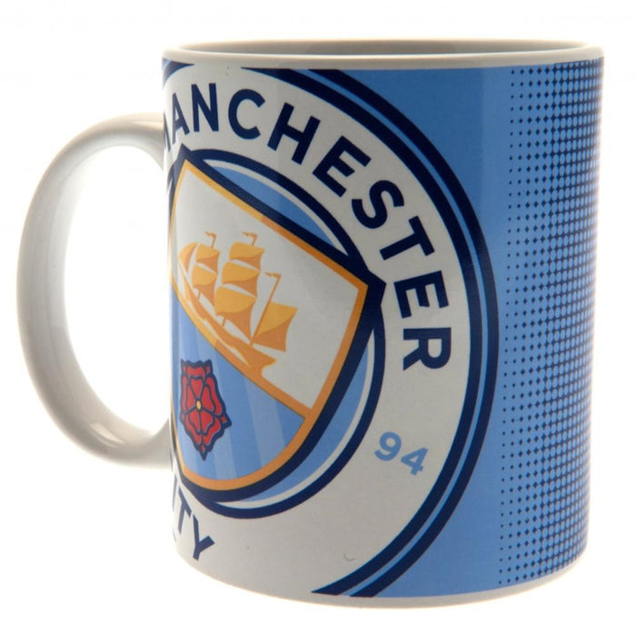 Manchester City Halftone Mug