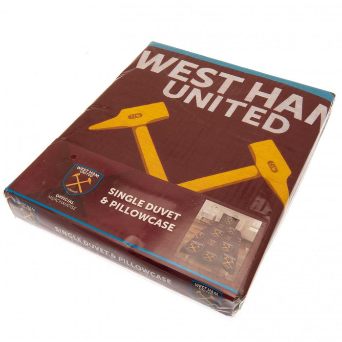 West Ham United Multi Crest Single Duvet Set