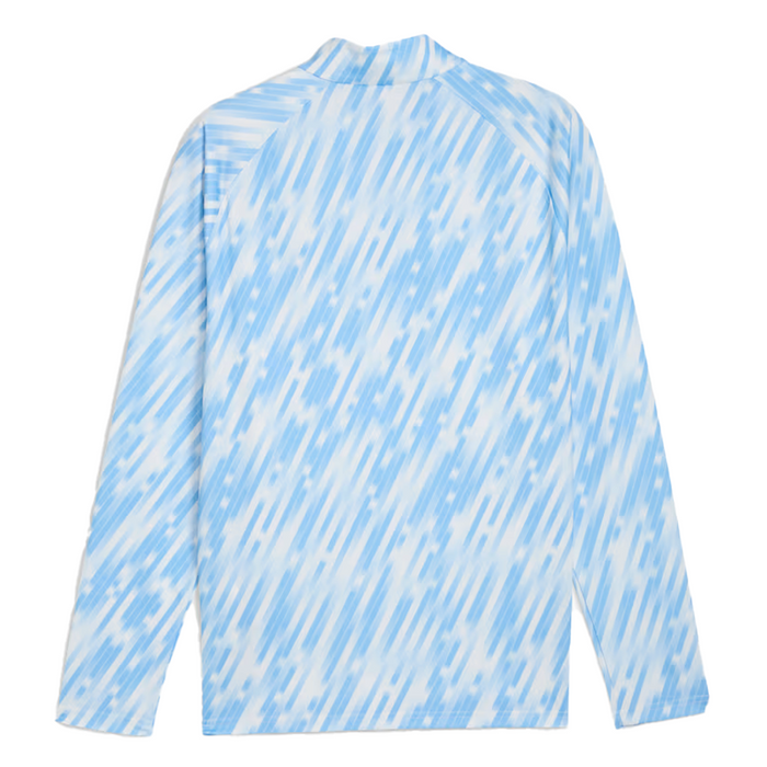 Manchester City Adult Warm Up 1/4 Zip Top (Silver Sky)