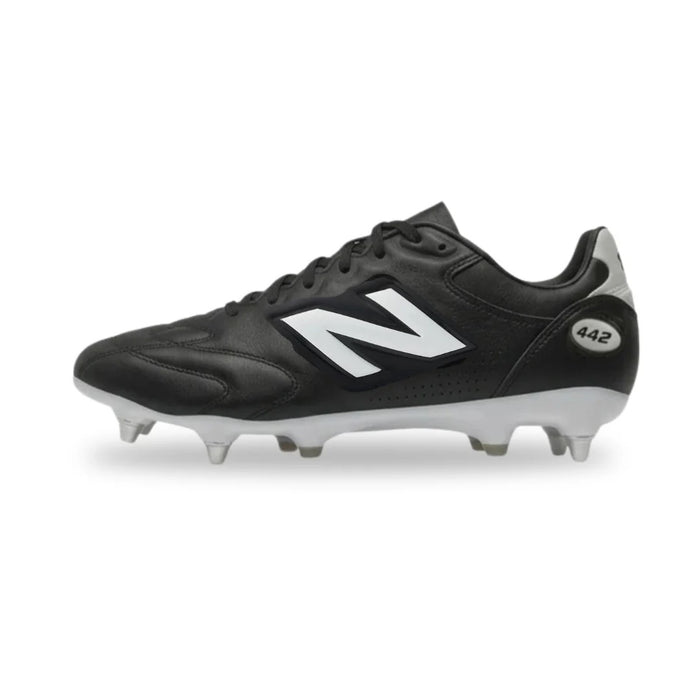 New Balance 442 Pro V3 SG D Football Boots (Black/White/Fire Cracker)
