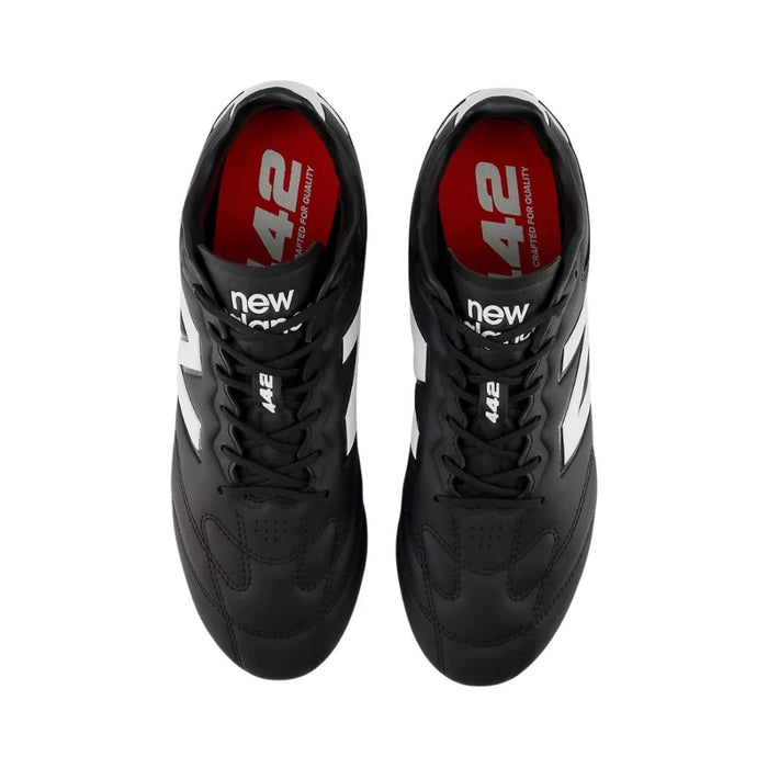 New Balance 442 Pro V3 SG 2E Football Boots (Black/White/Fire Cracker)
