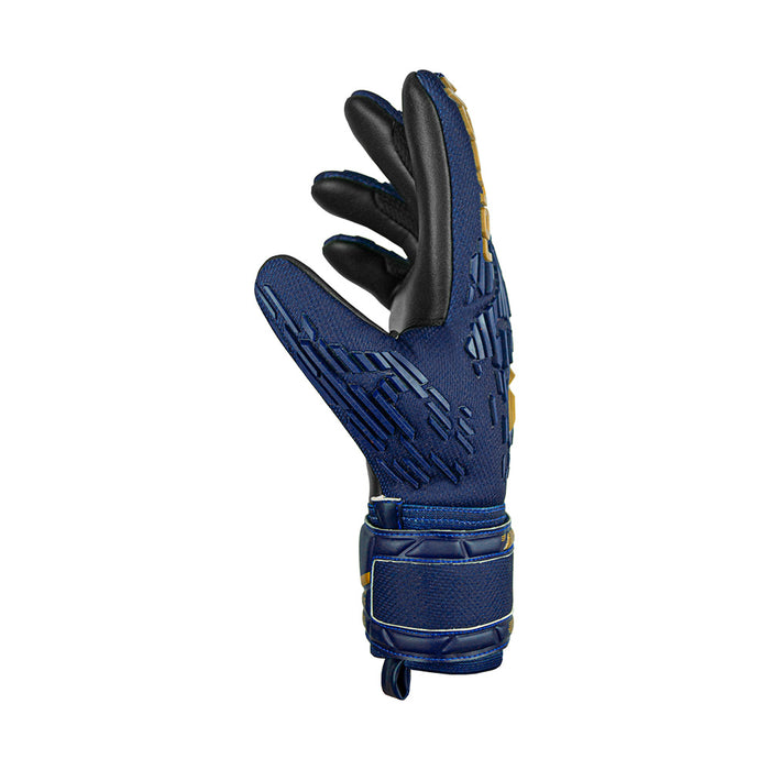 Reusch Attrakt Freegel Silver Junior GK Gloves (Blue/Gold/Black)