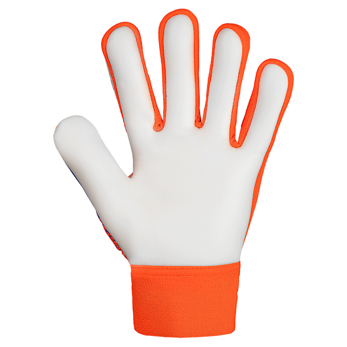 Reusch Starter Solid Finger Support Junior GK Gloves (Orange/Blue)