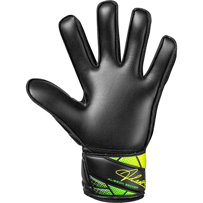 Reusch Attrakt AB1 Solid Junior GK Glove (Black/Safety Yellow/Black)