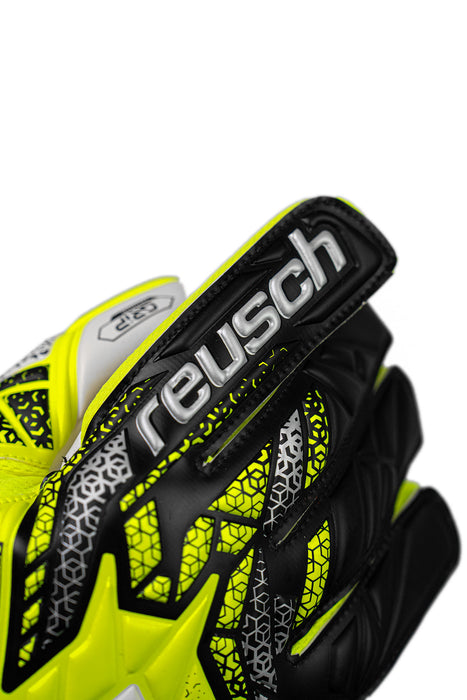 Reusch Attrakt Grip GK Gloves (Safety Yellow/Silver)