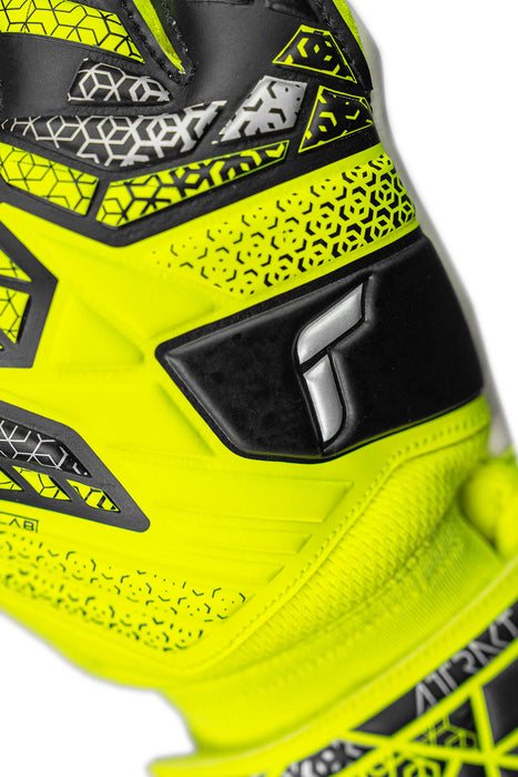 Reusch Attrakt Starter Solid Junior GK Gloves (Safety Yellow/Silver)