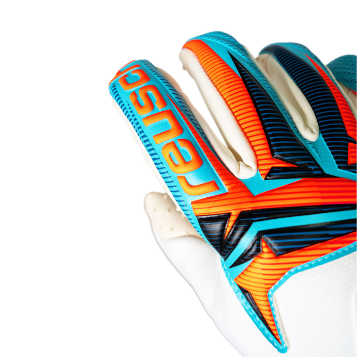 Reusch Attrakt SpeedBump GK Gloves (White/Light Blue)