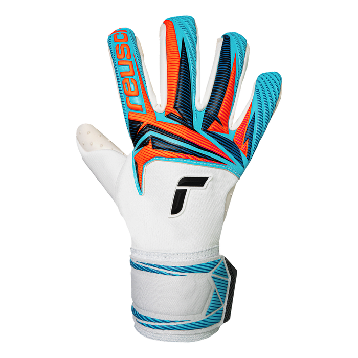 Reusch Attrakt SpeedBump GK Gloves (White/Light Blue)