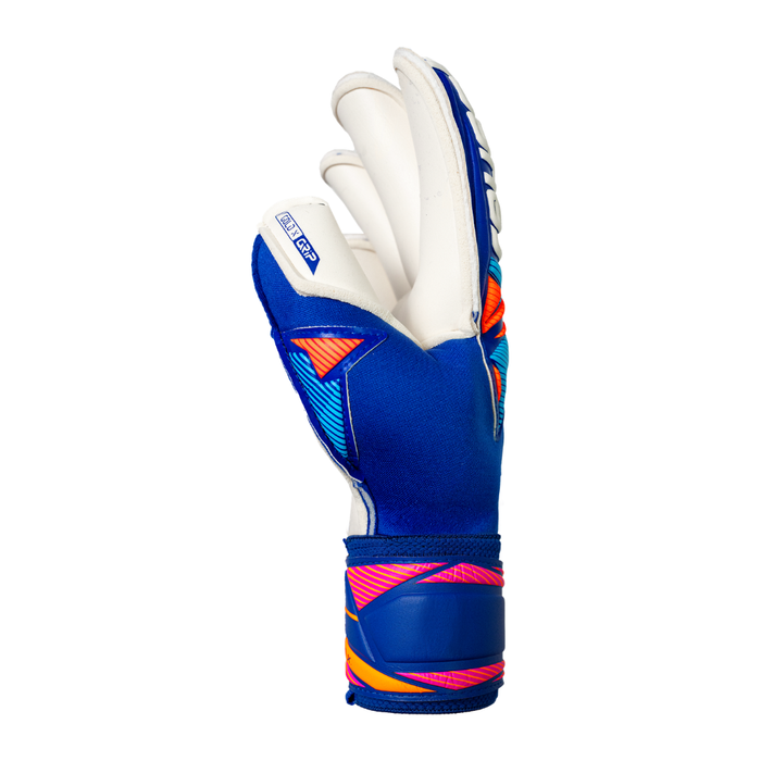 Reusch Attrakt Gold X Roll Finger GK Gloves (Sharp Blue/White/Shocking)
