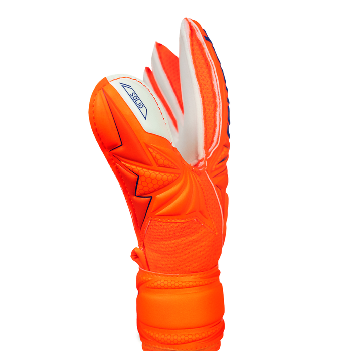 Reusch Attrakt Solid Finger Support Junior GK Gloves (Shocking Orange)