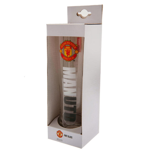 Manchester United Tall Beer Glass