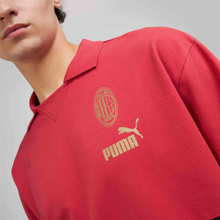 AC Milan Culture+ Sweat Drill Top (Club Red)