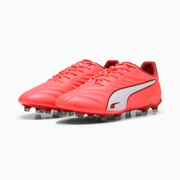 Puma King Pro FG/AG Football Boots (Glowing Red/White/Fire)