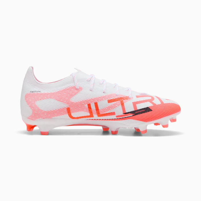 Puma Ultra 5 Pro FG/AG Football Boots (White/Black/Glowing Red)