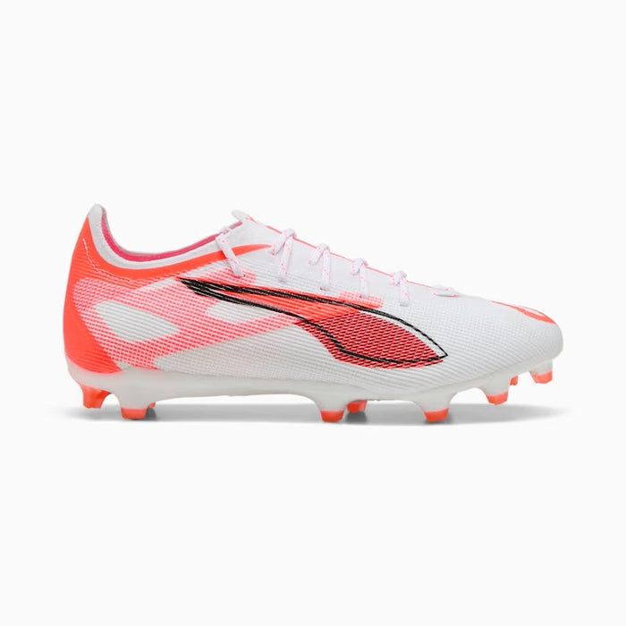 Puma Ultra 5 Pro FG/AG Football Boots (White/Black/Glowing Red)