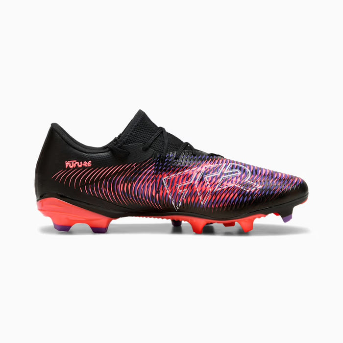 Puma Future 8 Match Low FG/AG Low Football Boots (Black/White/Glowing Red)