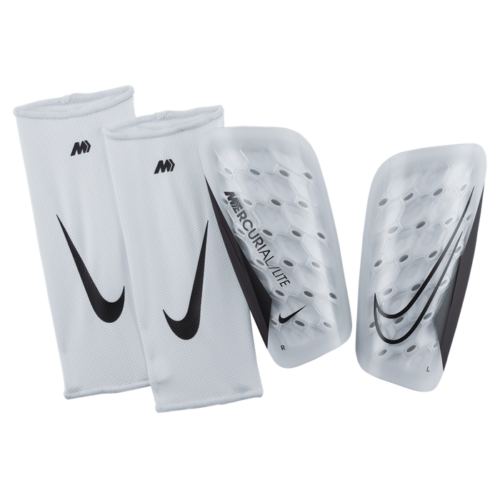 Nike Mercurial Lite Shinguards (White/White/Black)