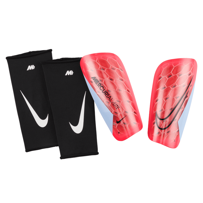 Nike Mercurial Lite Shinguards (Bright Crimson/Royal Tint/Black)