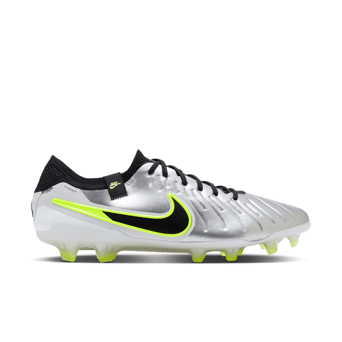 Nike Tiempo Legend 10 Elite FG Football Boots (Silver/Black/Volt)