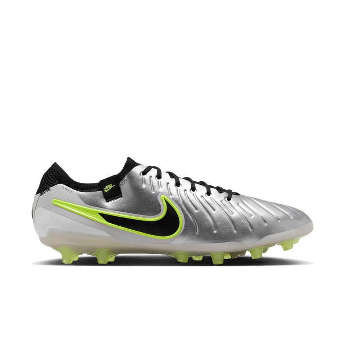 Nike Tiempo Legend 10 Elite AG-Pro Football Boots (Silver/Black/Volt)