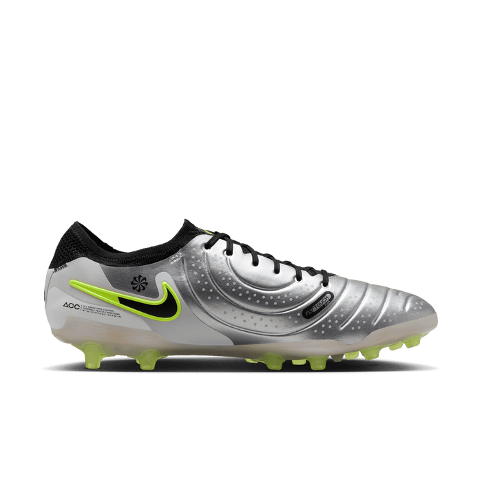 Nike Tiempo Legend 10 Elite AG-Pro Football Boots (Silver/Black/Volt)