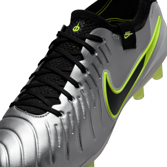 Nike Tiempo Legend 10 Elite AG-Pro Football Boots (Silver/Black/Volt)