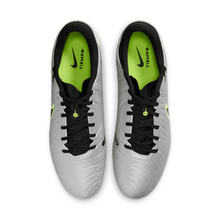 Nike Tiempo Legend 10 Academy FG Football Boots (Silver/Black/Volt)