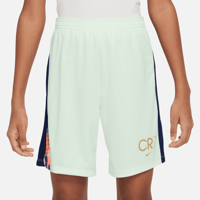 Nike CR7 Youth Dri-FIT Academy23 Football Shorts (Barely Green/Blue Void/Metallic Gold)