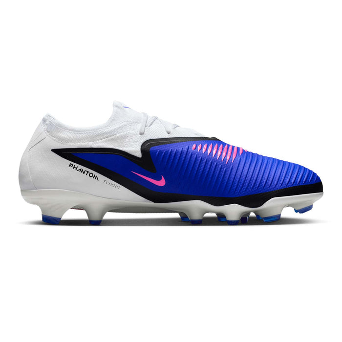 Nike Phantom 6 Low Pro FG Football Boots (Racer Blue/Pink Blast/White)