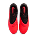 Nike Phantom 6 Low Pro FG football boot in bright crimson, blur and black - top-down view