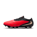 Nike Phantom 6 Low Pro FG football boot in bright crimson, blur and black - inner side