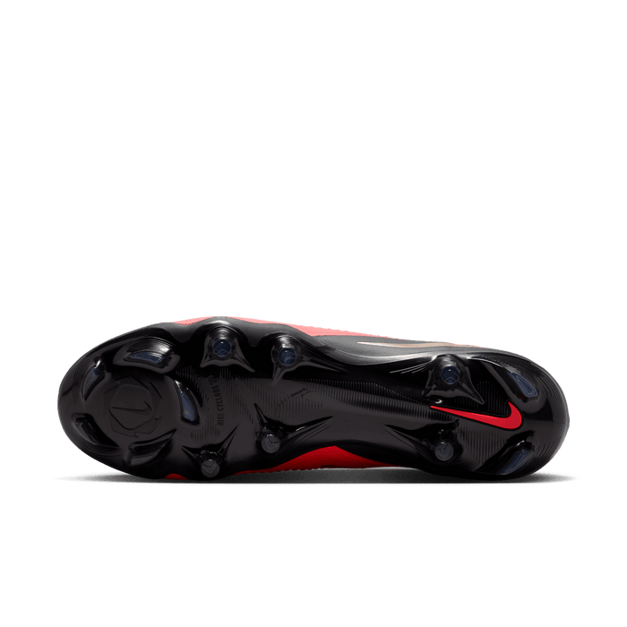 Nike Phantom 6 Low Pro FG football boot in bright crimson, blur and black - firm-ground outsole and studs