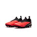 Nike Jr. Phantom 6 Low Academy FG/MG junior football boot in bright crimson, blur and black - toe and forefoot