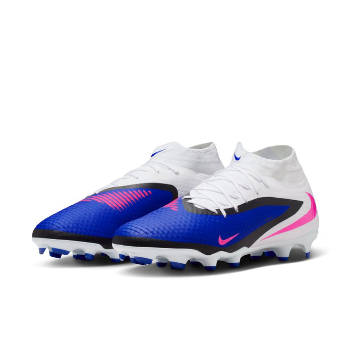Nike Phantom 6 High Academy FG/MG Football Boots (Racer Blue/White)