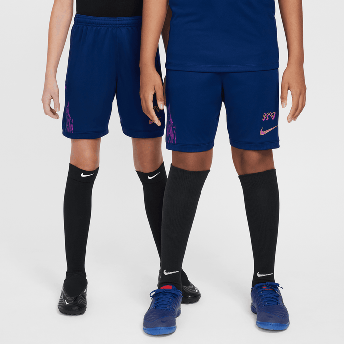Nike Kylian Mbappé Youth Dri-FIT Academy25 Football Shorts (Blue Void/Blue Void/Metallic Gold)