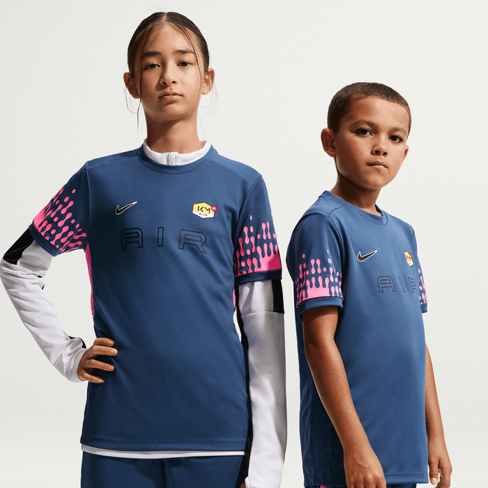 Nike Kylian Mbappe Academy Youth Football Top (Mystic Navy/Pinksicle)