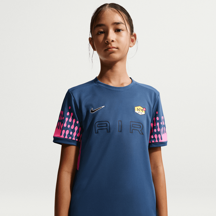 Nike Kylian Mbappe Academy Youth Football Top (Mystic Navy/Pinksicle)