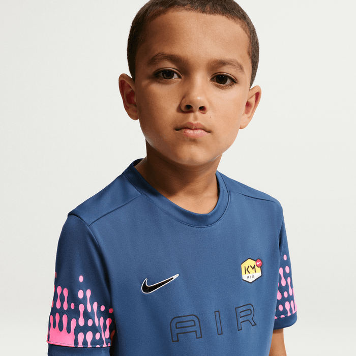Nike Kylian Mbappe Academy Youth Football Top (Mystic Navy/Pinksicle)