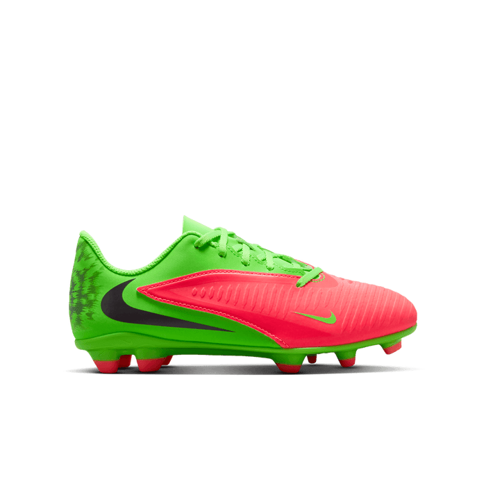 Nike Phantom 6 Low Club 'Erling Haaland' FG/MG Jnr Football Boots (Hot Punch/Green)