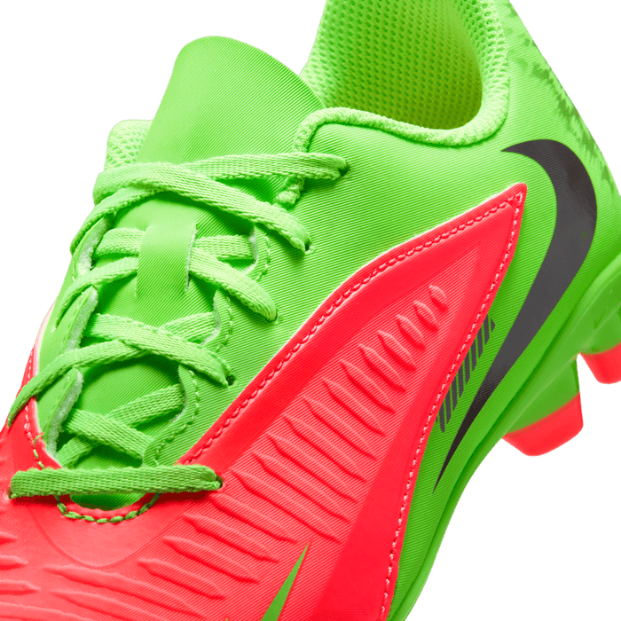 Nike Phantom 6 Low Club 'Erling Haaland' FG/MG Jnr Football Boots (Hot Punch/Green)