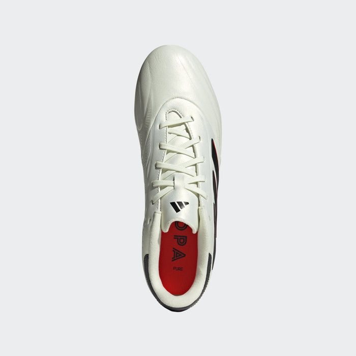 Adidas Copa Pure II League FG Football Boots (Ivory/Black/Solar Red)