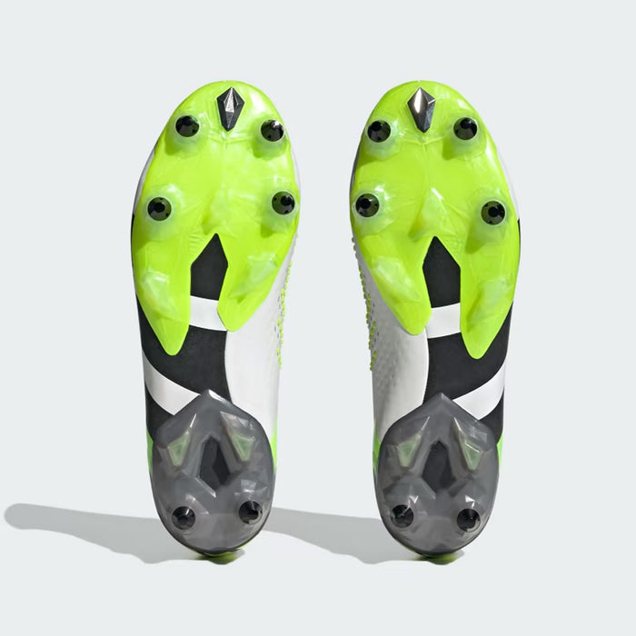 Adidas Predator Accuracy.1 Low SG Football Boots (White/Black/Lucid Lemon)