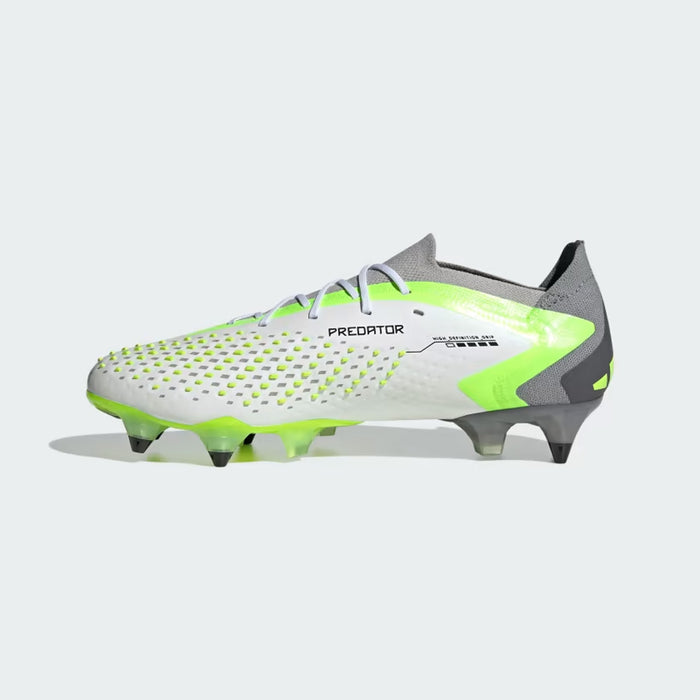 Adidas Predator Accuracy.1 Low SG Football Boots (White/Black/Lucid Lemon)
