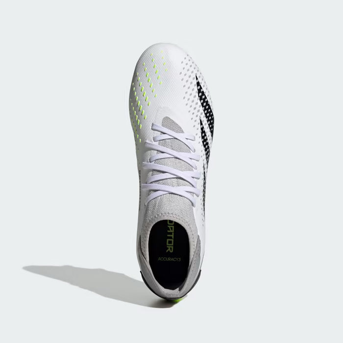 Adidas Predator Accuracy.3 SG Football Boots (White/Black/Lucid Lemon)