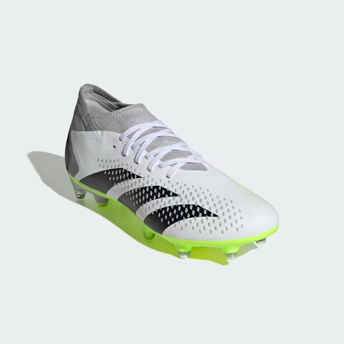 Adidas Predator Accuracy.3 SG Football Boots (White/Black/Lucid Lemon)