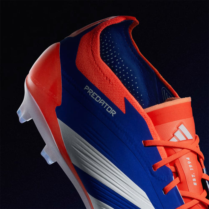 Adidas Predator Elite FG Football Boots (Lucid Blue/White/Solar Red)