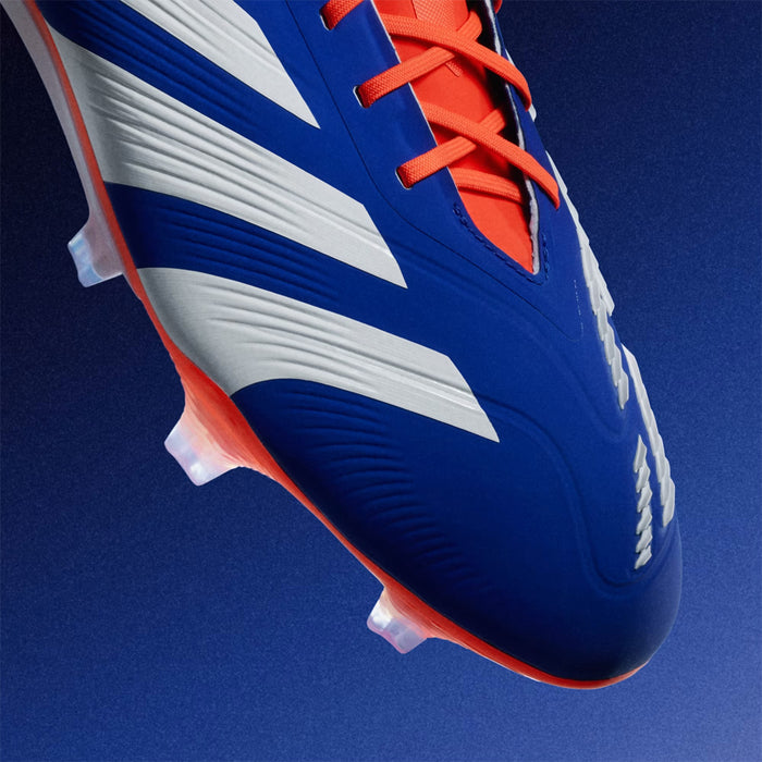 Adidas Predator Elite FG Football Boots (Lucid Blue/White/Solar Red)