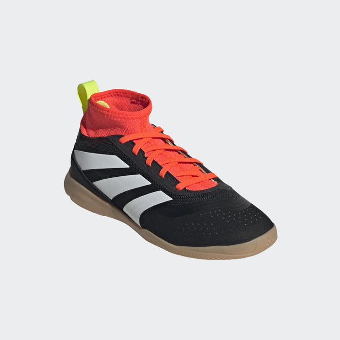 Adidas Predator League Sock Jnr Indoor Football Shoes (Black/White/Solar Red)