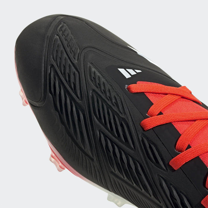 Adidas Predator Pro FG Football Boots (Black/White/Solar Red)